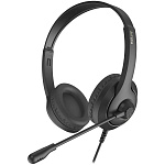 1955844 Наушники с микрофоном A4Tech Fstyler FH100U черный 2м накладные USB оголовье (FH100U (STONE BLACK))