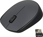 1891710 Мышь Logitech M170 серый/черный оптическая (1000dpi) беспроводная USB для ноутбука (2but)