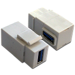 LAN-OK-USB30-AA/V-WH Модуль Keystone, USB 3.0, тип A, мама-мама, 90 градусов, белый