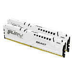 11063309 Kingston 64GB 5600MT/s DDR5 CL36 DIMM (Kit of 2) FURY Beast White EXPO KF556C36BWEK2-64