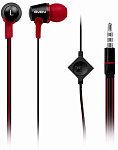 1000590479 Внутриканальные стереонаушники с микрофоном SVEN E-190M, черный-красный