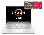1401468 Ноутбук HP 14s-fq0038ur Ryzen 5 4500U/8Gb/SSD512Gb/AMD Radeon/14"/IPS/FHD (1920x1080)/Windows 10/silver/WiFi/BT/Cam
