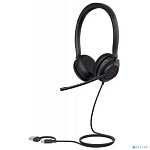 Проводная гарнитура Yealink UH35 Dual UC USB-C/A Дуо, HD звук, шумоподавление, LED-индикатор, USB-C/A (UH35 Dual UC USB-C/A)