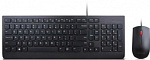 1003725 Клавиатура + мышь Lenovo Wired Combo Essential клав:черный мышь:черный USB slim