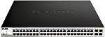 1000679751 Коммутатор D-LINK Коммутатор/ DGS-1210-52MPP Smart L2 Switch 48х1000Base-T PoE, 4х1000Base-X SFP, PoE Budget 740W, Compact CLI