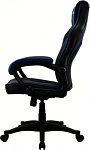 1105092 Кресло игровое Aerocool AС40C AIR черный/синий сиденье черный/синий полиуретан крестов.