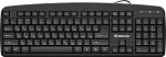 Клавиатура USB OFFICE HB-910 RU BLACK 45910 DEFENDER