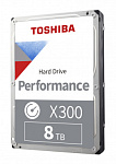 1598600 Жесткий диск Toshiba SATA-III 8Tb HDWR480EZSTA X300 (7200rpm) 256Mb 3.5" Rtl