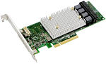 2295000-R Microsemi Adaptec SmartRAID 3154-16I (PCI Express 3.0 x8, LP, MD2), SAS-3 12G, RAID 0,1,10,5,50,6,60, 16port(int4*SFF-8643), 4G, аналог 2281600-R (ASR