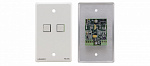 134089 Панель управления Kramer Electronics [RC-2C/US(W)] универсальная с 2 кнопками; выход RS-232, ИК, цвет белый, вариант США