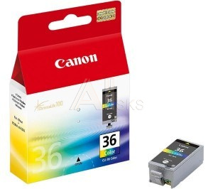 500035 Картридж струйный Canon CLI-36 1511B001 многоцветный для Canon Pixma 260mini