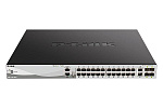 1000750313 Коммутатор/ DGS-3130-30PS Managed L3 Stackable Switch 24x1000Base-T PoE, 2x10GBase-T, 4x10GBase-X SFP+, PoE Budget 370W (740W with DPS-700), Surge