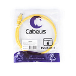11052027 Cabeus PC-UTP-RJ45-Cat.6-1m-YL-LSZH Патч-корд U/UTP, категория 6, 2xRJ45/8p8c, неэкранированный, желтый, LSZH, 1м