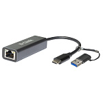 1861435 D-Link DUB-2315/A1A Сетевой адаптер 2.5 Gigabit Ethernet / USB Type-C с переходником USB Type-C / USB Type-A