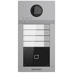 1829049 HIKVISION DS-KV8413-WME1(B) 2Мп IP вызывная панель на четырех абонентов с ИК-подсветкой и Wi-Fi