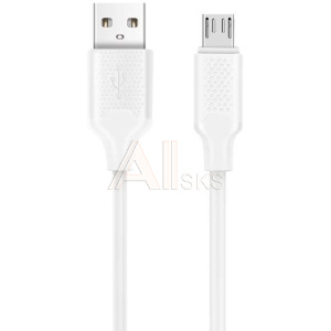 1817881 Harper USB A - Micro USB, BCH-321 White (Кабель (ПВХ) для зарядки и синхронизации, 2A, Быстрая зарядка)