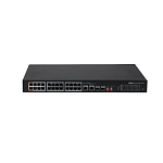 1000638648 24-портовый неуправляемый коммутатор с РоЕ, Порты: 24 RJ45 10/100Мбит/с; IEEE802.3af/IEEE802.3at/Hi-PoE; 2 комбинированных SFP/RJ45 10/100/1000Мбит/с