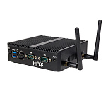 1000750008 Неттоп/ HIPER BASIS BC119 Intel N-series N100(0.8Ghz)/8192Mb/256SSDGb/noDVD/BT/WiFi/war 1y/0.65kg/черный/Win11Pro + Безвентиляторный/БП 36Вт/металл