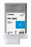 839876 Картридж струйный Canon PFI-106 C 6622B001 голубой для Canon для iPF6300S/6400/6450