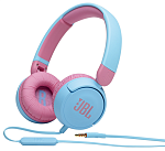 JBLJR310BLU JBL Jr310: наушники накладные с микрофоном детские, 1.0м, цвет голубой/розовый
