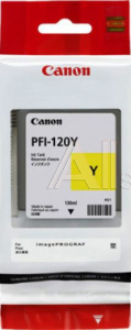 1125034 Картридж струйный Canon PFI-120 Y 2888C001 желтый (130мл) для Canon imagePROGRAF TM-200/205
