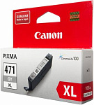 330022 Картридж струйный Canon CLI-471XLGY 0350C001 серый для Canon MG5740/MG6840/MG7740