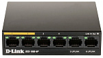 Коммутатор D-Link DSS-100E-6P/A1A 6x100Мбит/с 4PoE+ 55W неуправляемый
