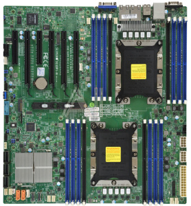 1000435592 Системная плата MB Supermicro X11DPi-NT-O, 2x LGA 3647, C622, 16xDDR4 Up to 4TB 3DS ECC RDIMM/3DS ECC LRDIMM, 4 PCI-E 3.0 x16, 2 PCI-E 3.0 x8, M.2