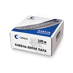 11052185 Cabeus UTP-4P-Cat.5e-SOLID-YL-100 Кабель витая пара UTP (U/UTP), категория 5e, 4 пары (24 AWG), одножильный, PVC нг(А)-LS, желтый (100 м)