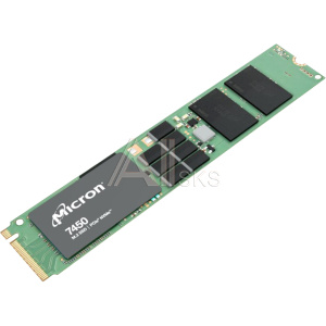 1000696206 SSD CRUCIAL Серверные твердотельные накопители Micron 7450 PRO, 3840GB, M.2(22x110mm), NVMe, PCIe 4.0 x4, 3D TLC, R/W 5000/2500MB/s, IOPs 735 000/160 000,