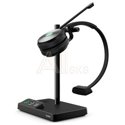 WH62 Mono UC Моно, Беспроводная, HD звук, 160м DECT, Шумоподав, USB-хаб