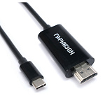 11027300 Гарнизон GCC-A-CM-HDMI-1.8M Кабель-переходник с Type-C на HDMI v1.4, 1.8м, черный, пакет