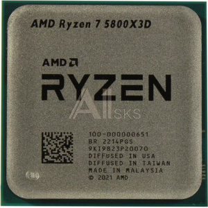 11033210 CPU AMD Ryzen 7 5800X3D BOX (без кулера) (100-100000651WOF) {3.4/4.5GHz Without Graphics AM4 }