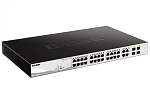 D-Link DGS-1210-28P/FL1A, L2 Managed Switch with 24 10/100/1000Base-T ports and 4 100/1000Base-T/SFP combo-ports (24 PoE ports 802.3af/802.3at (30 W),