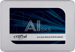 CT1000MX500SSD1 SSD CRUCIAL Disk MX500 1000GB (1Tb) SATA 2.5” 7mm (with 9.5mm adapter) (560 MB/s Read 510 MB/s Write), 1 year, OEM
