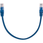 11046690 Rexant (02-0104-03) Патч-корд U/UTP, CAT 5e, RJ45-RJ45, 26AWG, LSZH, синий, 0,3м