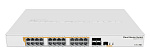 7000014493 Коммутатор/ CRS328-24P-4S+RM Cloud Router Switch 24 port Gigabit Ethernet router/switch with four 10Gbps SFP+ ports in 1U rackmount case, Dual Boot