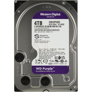 1000692800 Жесткий диск/ HDD WD SATA3 4TB Purple 5400 RPM 256Mb 1 year warranty