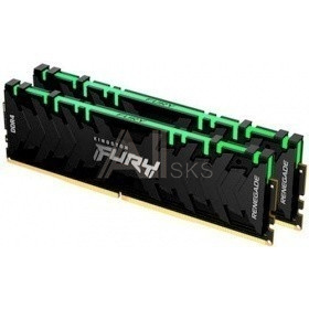 1849502 Kingston DRAM 16GB 3200MHz DDR4 CL16 DIMM (Kit 2x8Gb) FURY Renegade RGB KF432C16RBAK2/16