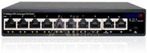 1882256 Коммутатор TRASSIR TR-NS1110-105-8POE 10x100Мбит/с 8PoE 105W неуправляемый