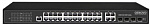 Коммутатор Osnovo SW-8244/L(400W) (L2) 28x1Гбит/с 4xКомбо(1000BASE-T/SFP) 24PoE+ 400W управляемый