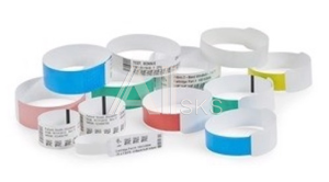 10015355-BK Zebra WRISTBAND, SYNTHETIC, 25.4X279.4MM; DT, Z BAND ULTRA SOFT, COATED,PERMANENT ADHESIVE, CARTRIDGE, 175/ROLL, 6/BOX, BLUE