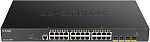 1000679755 Коммутатор D-LINK Коммутатор/ DGS-1250-28XMP Smart L2 Switch 24x1000Base-T PoE, 4х10GBase-X SFP+, PoE Budget 370W, CLI, RJ45 Console