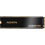 1000700096 Твердотельный накопитель/ ADATA SSD LEGEND 960, 1000GB, M.2(22x80mm), NVMe 1.4, PCIe 4.0 x4, 3D NAND, R/W 7400/6000MB/s, IOPs 730 000/610 000, DRAM