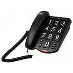 1406877 RITMIX RT-520 black Телефон проводной[повтор. набор, регулировка уровня громкости, световая индикац]