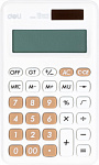 1740394 Калькулятор карманный Deli EM120WHITE белый 12-разр.