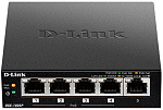 1000679619 Коммутатор D-LINK Коммутатор/ DGS-1005P Unmanaged Switch 5x1000Base-T (4x1000Base-T PoE), PoE Budget 60W, metal case