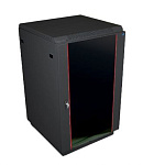 Шкаф коммутационный ЦМО (ШТК-М-18.6.8-1ААА-9005) напольный 18U 600x800мм пер.дв.стекл задн.дв.стал.лист 2 бок.пан. 500кг черный 655мм 56.1кг 180град.