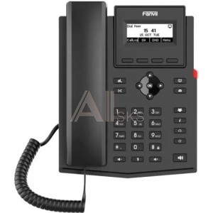 11004632 Телефон IP Fanvil X301P c б/п черный