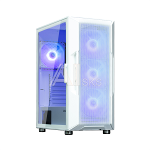 Корпус ZALMAN I3 NEO ARGB WHITE, ATX, WHITE, FRONT MESH, WINDOW, 2x3.5", 3x2.5", 1xUSB2.0, 2xUSB3.0, FRONT 3x120mm ARGB, REAR 1x120mm ARGB (после тест